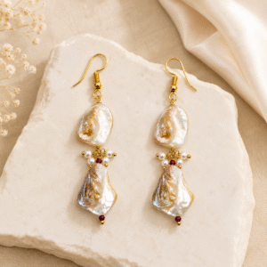 Pearl & Crystal Drop Earrings
